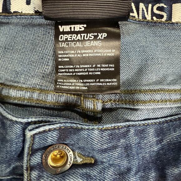Viktos Operatus XP Men's Size 38x30 Tactical Jeans Medium Wash Blue Denim - Picture 6 of 10
